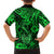 Hawaii Fish Hook Family Matching Short Sleeve Bodycon Dress and Hawaiian Shirt Polynesian Pattern Green Version LT01 - Polynesian Pride