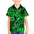 Hawaii Fish Hook Family Matching Short Sleeve Bodycon Dress and Hawaiian Shirt Polynesian Pattern Green Version LT01 Son's Shirt Green - Polynesian Pride