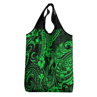 Hawaii Fish Hook Grocery Bag Polynesian Pattern Green Version LT01 - Polynesian Pride