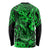 Hawaii Fish Hook Long Sleeve Shirt Polynesian Pattern Green Version LT01 - Polynesian Pride