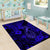 Hawaii Fish Hook Area Rug Polynesian Pattern Navy Blue Version LT01 - Polynesian Pride