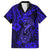 Hawaii Fish Hook Family Matching Long Sleeve Bodycon Dress and Hawaiian Shirt Polynesian Pattern Navy Blue Version LT01 Dad's Shirt - Short Sleeve Blue - Polynesian Pride