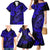 Hawaii Fish Hook Family Matching Mermaid Dress and Hawaiian Shirt Polynesian Pattern Navy Blue Version LT01 - Polynesian Pride