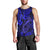 Hawaii Fish Hook Men Tank Top Polynesian Pattern Navy Blue Version LT01 - Polynesian Pride