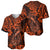 Hawaii Fish Hook Baseball Jersey Polynesian Pattern Orange Version LT01 - Polynesian Pride