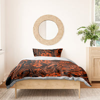 Hawaii Fish Hook Bedding Set Polynesian Pattern Orange Version LT01