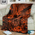 Hawaii Fish Hook Blanket Polynesian Pattern Orange Version LT01