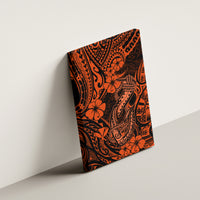 Hawaii Fish Hook Canvas Wall Art Polynesian Pattern Orange Version LT01 - Polynesian Pride