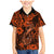 Hawaii Fish Hook Family Matching Mermaid Dress and Hawaiian Shirt Polynesian Pattern Orange Version LT01 Son's Shirt Orange - Polynesian Pride