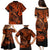 Hawaii Fish Hook Family Matching Puletasi Dress and Hawaiian Shirt Polynesian Pattern Orange Version LT01 - Polynesian Pride