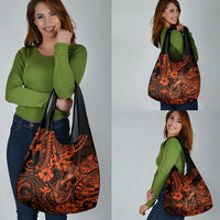 Hawaii Fish Hook Grocery Bag Polynesian Pattern Orange Version LT01 - Polynesian Pride