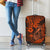 Hawaii Fish Hook Luggage Cover Polynesian Pattern Orange Version LT01