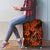 Hawaii Fish Hook Luggage Cover Polynesian Pattern Orange Version LT01