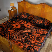 Hawaii Fish Hook Quilt Bed Set Polynesian Pattern Orange Version LT01 - Polynesian Pride