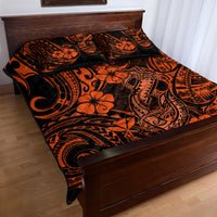Hawaii Fish Hook Quilt Bed Set Polynesian Pattern Orange Version LT01 - Polynesian Pride