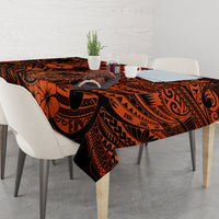 Hawaii Fish Hook Tablecloth Polynesian Pattern Orange Version LT01 - Polynesian Pride
