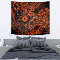 Hawaii Fish Hook Tapestry Polynesian Pattern Orange Version LT01 - Polynesian Pride