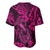 Hawaii Fish Hook Baseball Jersey Hibiscus Hawaii Tribal Tattoo Pink Version LT01 - Polynesian Pride