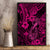 Hawaii Fish Hook Canvas Wall Art Hibiscus Hawaii Tribal Tattoo Pink Version LT01 - Polynesian Pride