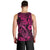 Hawaii Fish Hook Men Tank Top Hibiscus Hawaii Tribal Tattoo Pink Version LT01 - Polynesian Pride