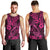 Hawaii Fish Hook Men Tank Top Hibiscus Hawaii Tribal Tattoo Pink Version LT01 - Polynesian Pride