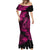 Hawaii Fish Hook Mermaid Dress Hibiscus Hawaii Tribal Tattoo Pink Version LT01 - Polynesian Pride