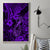 Hawaii Fish Hook Canvas Wall Art Hibiscus Hawaii Tribal Tattoo Purple Version LT01 - Polynesian Pride