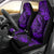 Hawaii Fish Hook Car Seat Cover Hibiscus Hawaii Tribal Tattoo Purple Version LT01 - Polynesian Pride