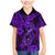 Hawaii Fish Hook Family Matching Mermaid Dress and Hawaiian Shirt Hibiscus Hawaii Tribal Tattoo Purple Version LT01 Son's Shirt Purple - Polynesian Pride