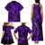 Hawaii Fish Hook Family Matching Tank Maxi Dress and Hawaiian Shirt Hibiscus Hawaii Tribal Tattoo Purple Version LT01 - Polynesian Pride