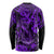 Hawaii Fish Hook Long Sleeve Shirt Hibiscus Hawaii Tribal Tattoo Purple Version LT01 - Polynesian Pride