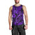 Hawaii Fish Hook Men Tank Top Hibiscus Hawaii Tribal Tattoo Purple Version LT01 - Polynesian Pride