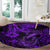 Hawaii Fish Hook Round Carpet Hibiscus Hawaii Tribal Tattoo Purple Version LT01 - Polynesian Pride