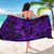 Hawaii Fish Hook Sarong Hibiscus Hawaii Tribal Tattoo Purple Version LT01 - Polynesian Pride