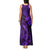 Hawaii Fish Hook Tank Maxi Dress Hibiscus Hawaii Tribal Tattoo Purple Version LT01 - Polynesian Pride