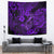 Hawaii Fish Hook Tapestry Hibiscus Hawaii Tribal Tattoo Purple Version LT01 - Polynesian Pride