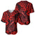 Hawaii Fish Hook Baseball Jersey Hibiscus Hawaii Tribal Tattoo Red Version LT01 - Polynesian Pride