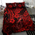 Hawaii Fish Hook Bedding Set Hibiscus Hawaii Tribal Tattoo Red Version LT01 - Polynesian Pride