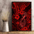 Hawaii Fish Hook Canvas Wall Art Hibiscus Hawaii Tribal Tattoo Red Version LT01 - Polynesian Pride