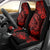 Hawaii Fish Hook Car Seat Cover Hibiscus Hawaii Tribal Tattoo Red Version LT01 - Polynesian Pride