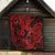 Hawaii Fish Hook Quilt Hibiscus Hawaii Tribal Tattoo Red Version LT01 - Polynesian Pride