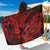 Hawaii Fish Hook Sarong Hibiscus Hawaii Tribal Tattoo Red Version LT01 One Size 44 x 66 inches Red - Polynesian Pride