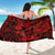 Hawaii Fish Hook Sarong Hibiscus Hawaii Tribal Tattoo Red Version LT01 - Polynesian Pride