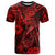 Hawaii Fish Hook T Shirt Hibiscus Hawaii Tribal Tattoo Red Version LT01 Red - Polynesian Pride