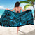 Hawaii Fish Hook Sarong Hibiscus Hawaii Tribal Tattoo Sky Blue Version LT01 - Polynesian Pride