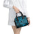 Hawaii Fish Hook Shoulder Handbag Hibiscus Hawaii Tribal Tattoo Sky Blue Version LT01 - Polynesian Pride