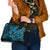 Hawaii Fish Hook Shoulder Handbag Hibiscus Hawaii Tribal Tattoo Sky Blue Version LT01 - Polynesian Pride
