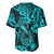 Hawaii Fish Hook Baseball Jersey Hibiscus Hawaii Tribal Tattoo Turquoise Version LT01 - Polynesian Pride