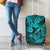 Hawaii Fish Hook Luggage Cover Hibiscus Hawaii Tribal Tattoo Turquoise Version LT01 - Polynesian Pride