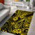 Hawaii Fish Hook Area Rug Hibiscus Hawaii Tribal Tattoo Yellow Version LT01 - Polynesian Pride